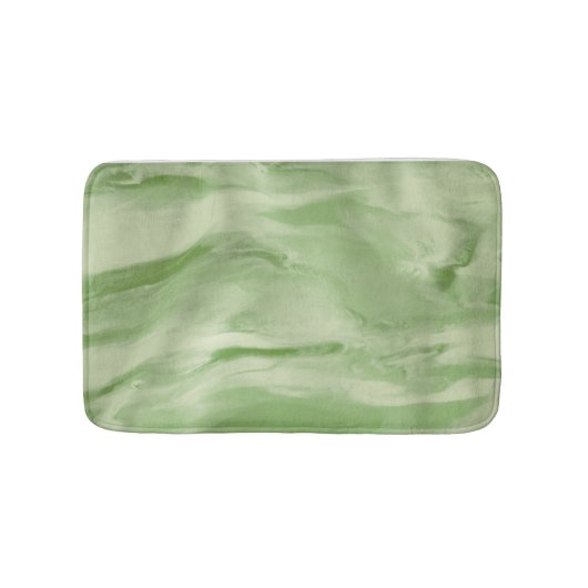 Tapis De Bain motif en marbre vert Mint customisé (Devant)