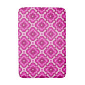 Tapis De Bain Motif en tuiles marocaines - Fuchsia Pink (Devant (Vertical))