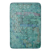 Tapis De Bain Motif Ethno Abstrait - Folklore Art 2 (devant Vertical)