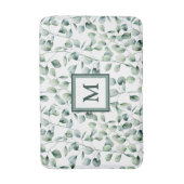 Tapis De Bain Motif Eucalyptus aquarelle (Devant (Vertical))
