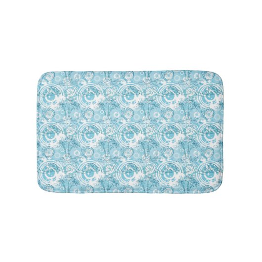 Tapis De Bain motif exotique d'océan (Devant)