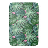 Tapis De Bain Motif exotique Feuille tropical vert (devant Vertical)