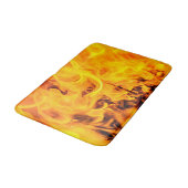 Tapis De Bain Motif Feu Et Flames (Angle)