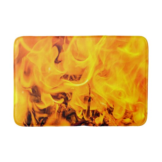 Tapis De Bain Motif Feu Et Flames (Devant)
