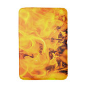 Tapis De Bain Motif Feu Et Flames (Devant (Vertical))
