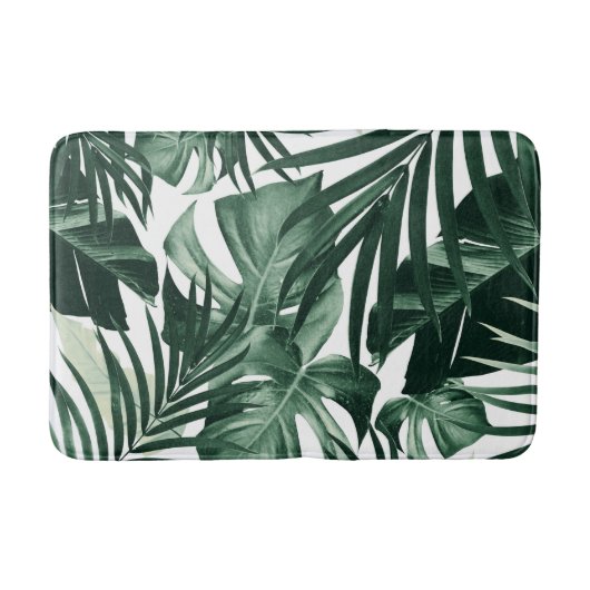 Tapis De Bain Motif Feuille de la jungle tropicale #4 (Devant)