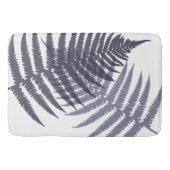 Tapis De Bain Motif Feuille de la Marine Blue White (Devant)