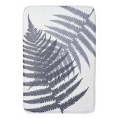 Tapis De Bain Motif Feuille de la Marine Blue White (devant Vertical)