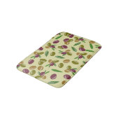 Tapis De Bain Motif Feuille d'olive et d'olive rustique (Angle)