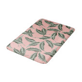 Tapis De Bain Motif Feuille du jardin tropical (Angle)
