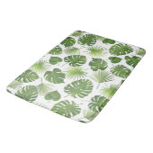Tapis De Bain Motif Feuille élégant Green Tropical (Angle)