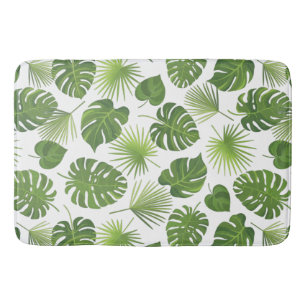 Tapis De Bain Motif Feuille élégant Green Tropical