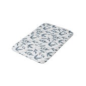 Tapis De Bain motif feuille gris (Angle)