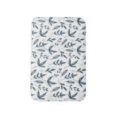 Tapis De Bain motif feuille gris (Devant (Vertical))