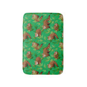 Tapis De Bain Motif Feuille Red Panda & Bamboo (Devant (Vertical))