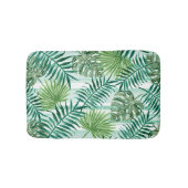 Tapis De Bain Motif Feuille Retro Tropical Green Palm (Devant)