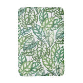Tapis De Bain Motif Feuille vert tropical (Devant (Vertical))