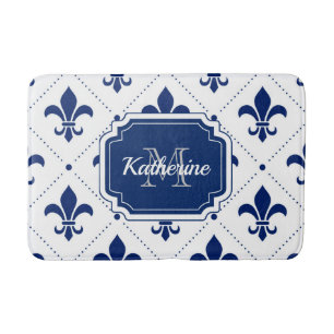 Tapis De Bain Motif Fleur-de-lis