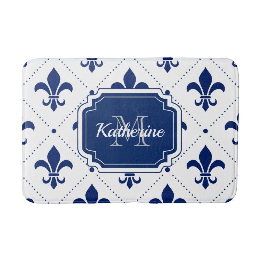 Tapis De Bain Motif Fleur-de-lis (Devant)