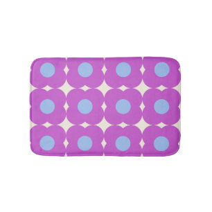 Tapis De Bain Motif Fleur Mocal Rétro