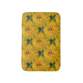 Tapis De Bain Motif Fleurs de marguerite jaune (Devant (Vertical))