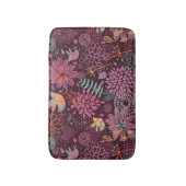Tapis De Bain Motif floral abstrait avec des oiseaux (Devant (Vertical))