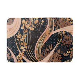 Tapis De Bain motif floral Abstrait, pois, vignes