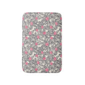 Tapis De Bain Motif floral avec les oiseaux 2 de bande dessinée (Devant (Vertical))