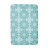 Tapis De Bain Motif floral, bleu Turquoise (Devant (Vertical))