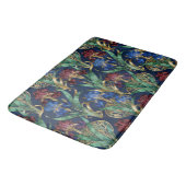 Tapis De Bain Motif floral complexe avec iris (Angle)