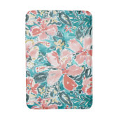 Tapis De Bain Motif floral de bonjour d'aquarelle tropicale de (Devant (Vertical))