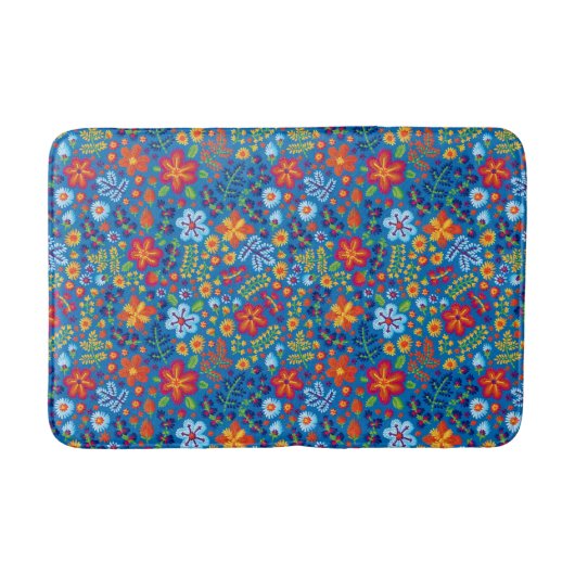 Tapis De Bain Motif floral de broderie (Devant)