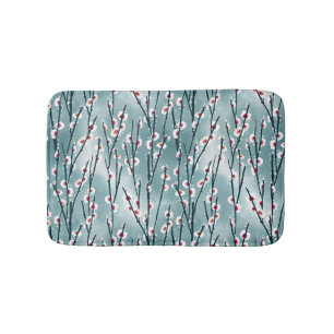 Tapis De Bain Motif floral de fleurs de prune de printemps