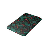 Tapis De Bain Motif floral de Noël aquarelle | Mat (Angle)