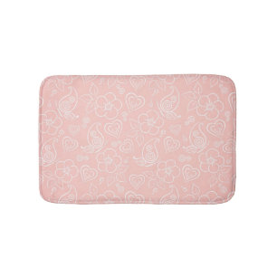 Tapis De Bain Motif floral décoratif