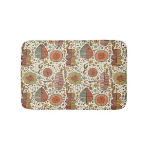 Tapis De Bain Motif floral d'été fait de feuille