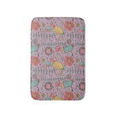 Tapis De Bain Motif floral élégant avec des fleurs (Devant (Vertical))