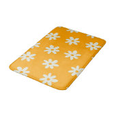 Tapis De Bain Motif floral jaune rétro simple (Angle)