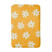 Tapis De Bain Motif floral jaune rétro simple (Devant (Vertical))