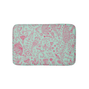 Tapis De Bain Motif floral mignon d'été