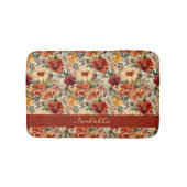 Tapis De Bain Motif floral personnalisé chic (Devant)