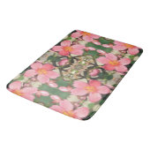 Tapis De Bain Motif floral rose (Angle)