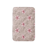 Tapis De Bain Motif floral rose (Devant (Vertical))