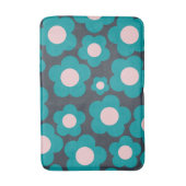 Tapis De Bain Motif floral rose pâle Preppy (Devant (Vertical))