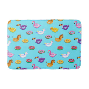 Tapis De Bain Motif flottant de la piscine d'été