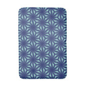 Tapis De Bain Motif Fractale Bleu marine (Devant (Vertical))