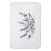 Tapis De Bain Motif français de lavande. Aquarelle (devant Vertical)