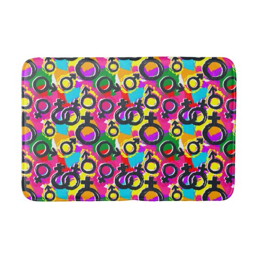 Tapis De Bain Motif Gay pride de Neon (Devant)