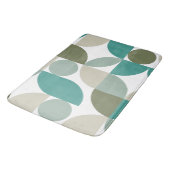 Tapis De Bain Motif géométrique abstrait vert sarcelle (Angle)