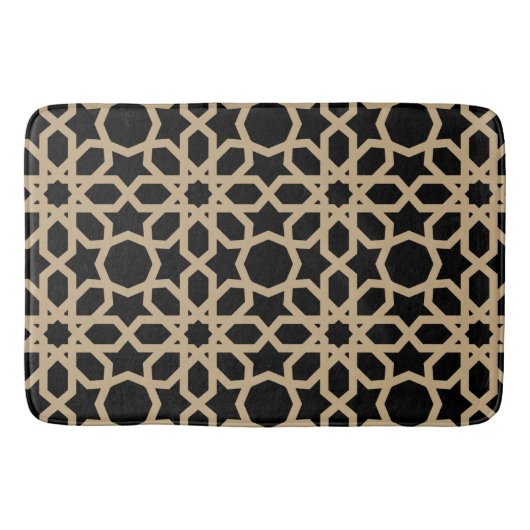 Tapis De Bain Motif géométrique arabe islamique Conception Abstr (Devant)